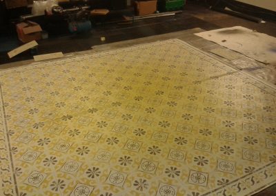 Stenciled Floor